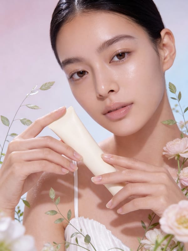 Skincare beauty campaign portrait