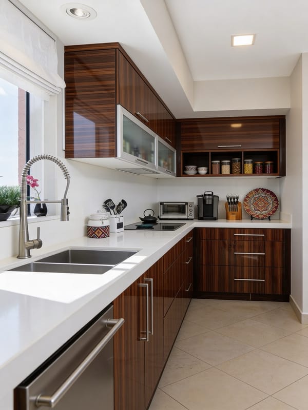 Modern kitchen interior render